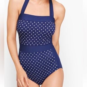 MiracleSuit Navy‎ Polka Dot Vintage Style Swimsuit
